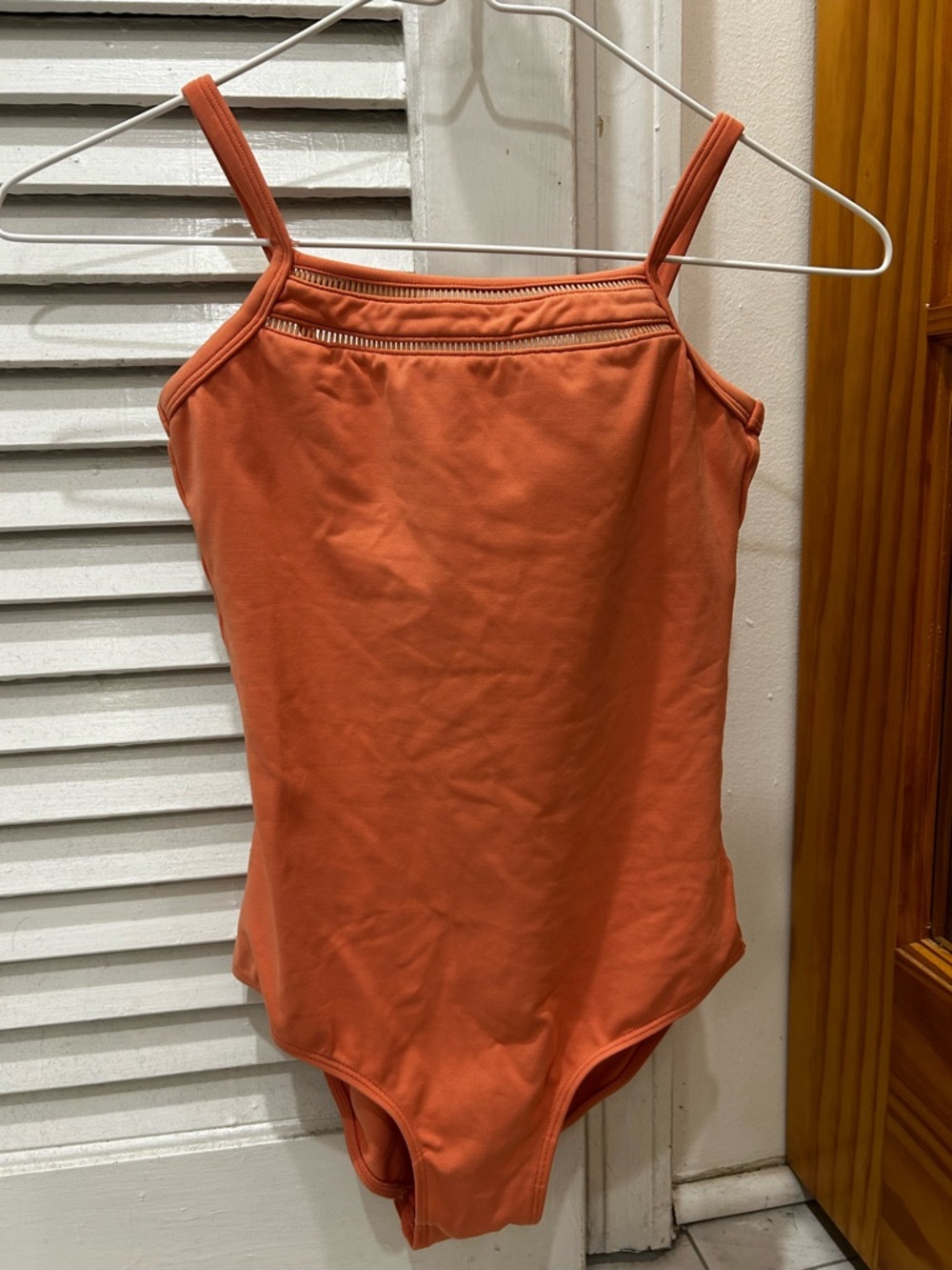Girl’s Rust Orange Strappy Ballet Leotard Bloch